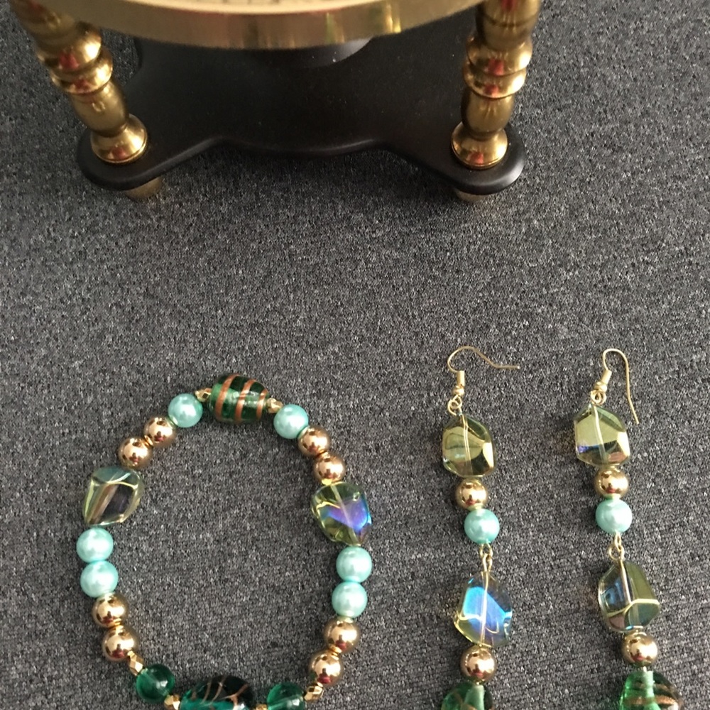 Handmade Bracelet and Earring set